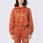 Smoke Rise RED Oversized Pullover Hoodie - Picante