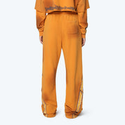 Wide Leg Printed Pants - Golden Oak