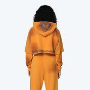 Cropped 2-Fer Hoodie - Golden Oak