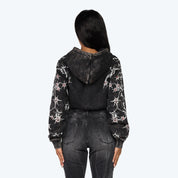 Cropped Dystopia Hoodie - Hematite