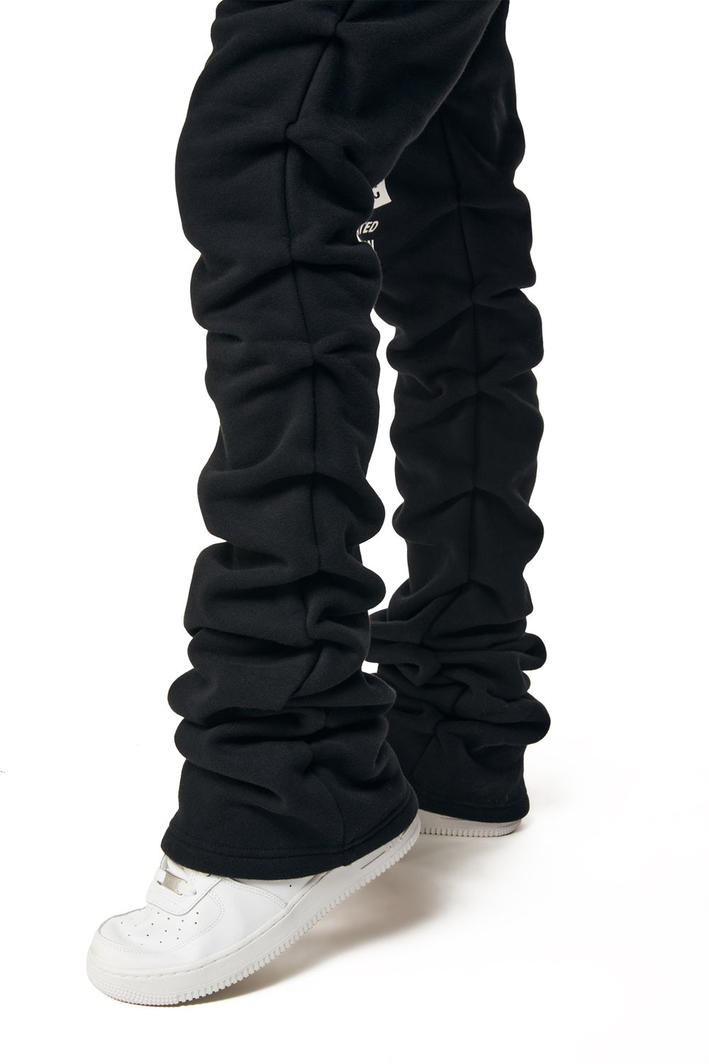 Smoke Rise RED Stacked Utility High Rise Fleece Pants - Black