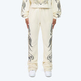High Rise Stacked Printed Pants - Turtledove
