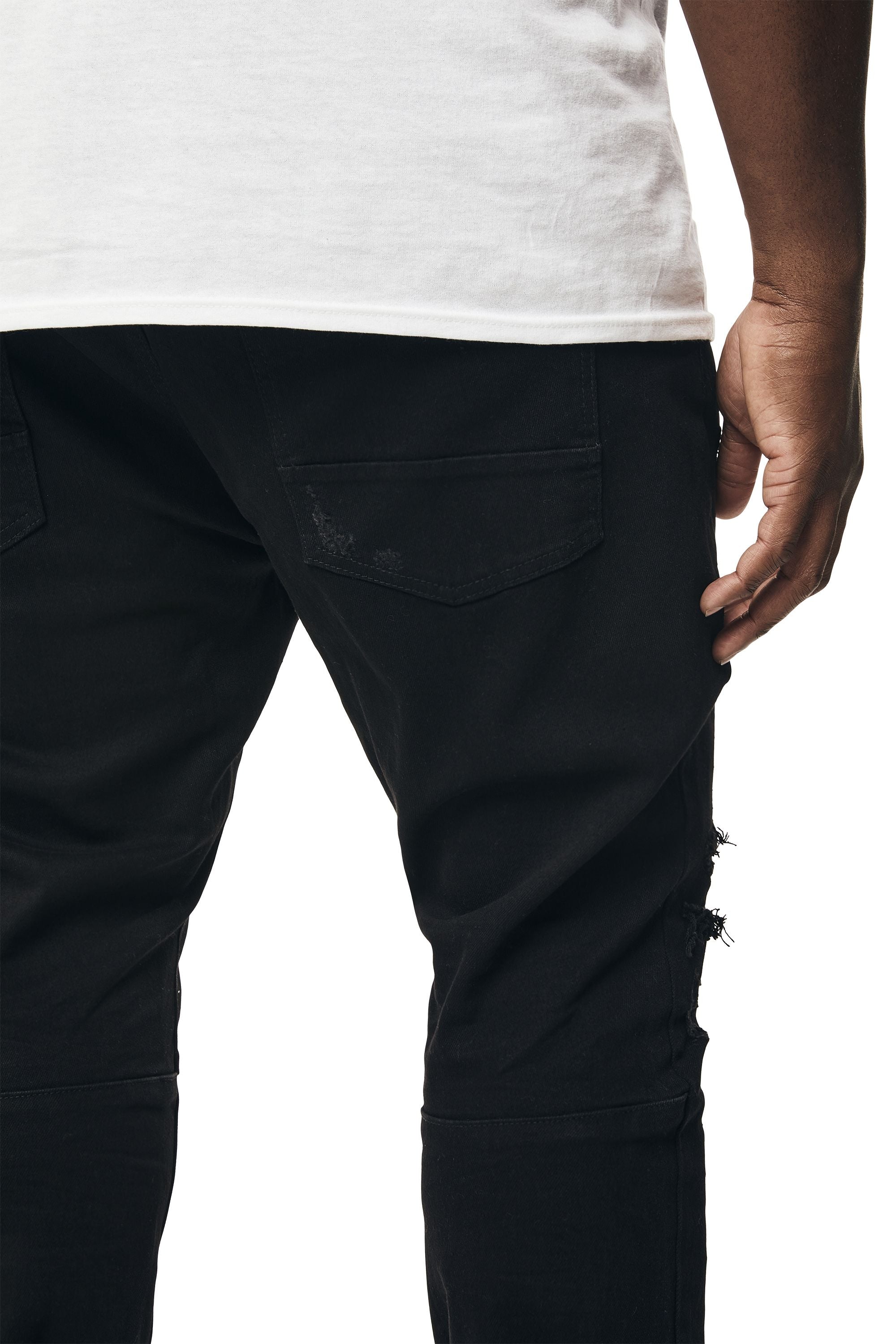 Big and Tall - Vintage Washed Denim Jeans - Jet Black