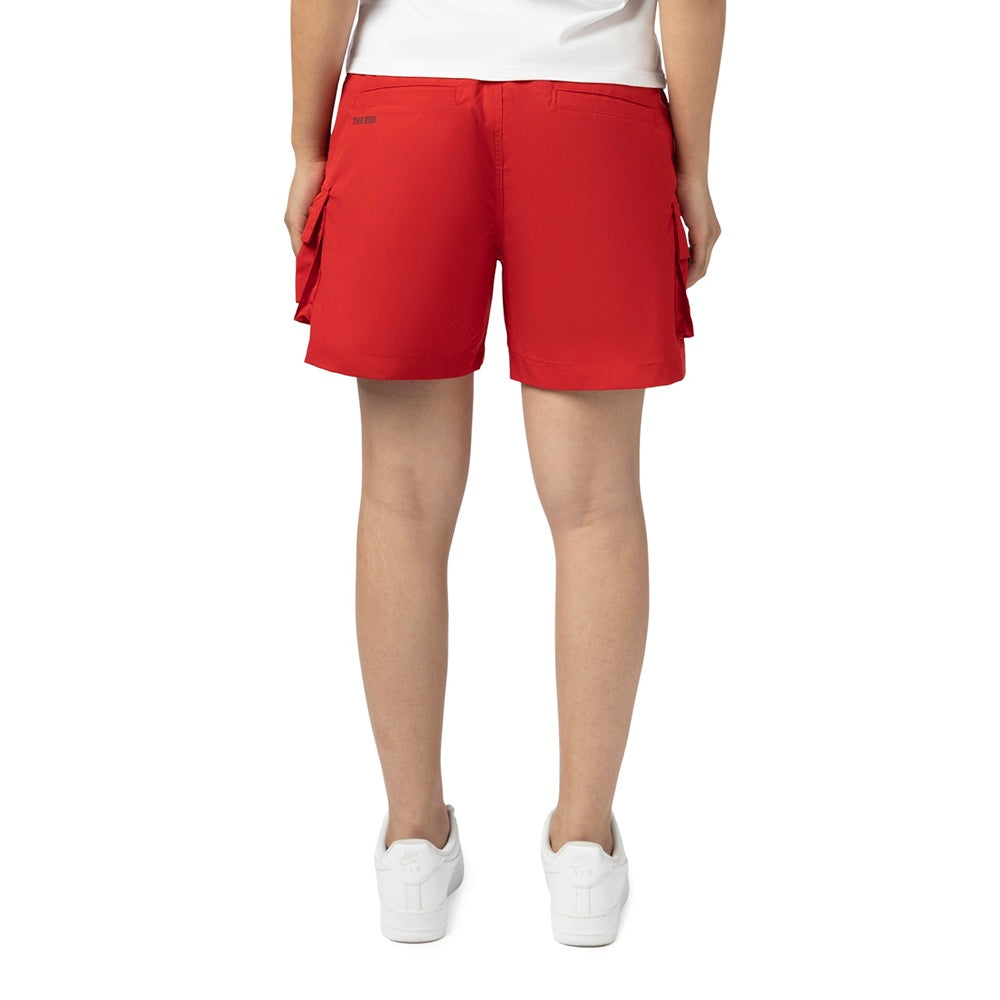 Slouched Utility Shorts - True Red