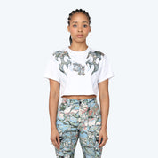 Cropped Western Tapestry T-Shirt