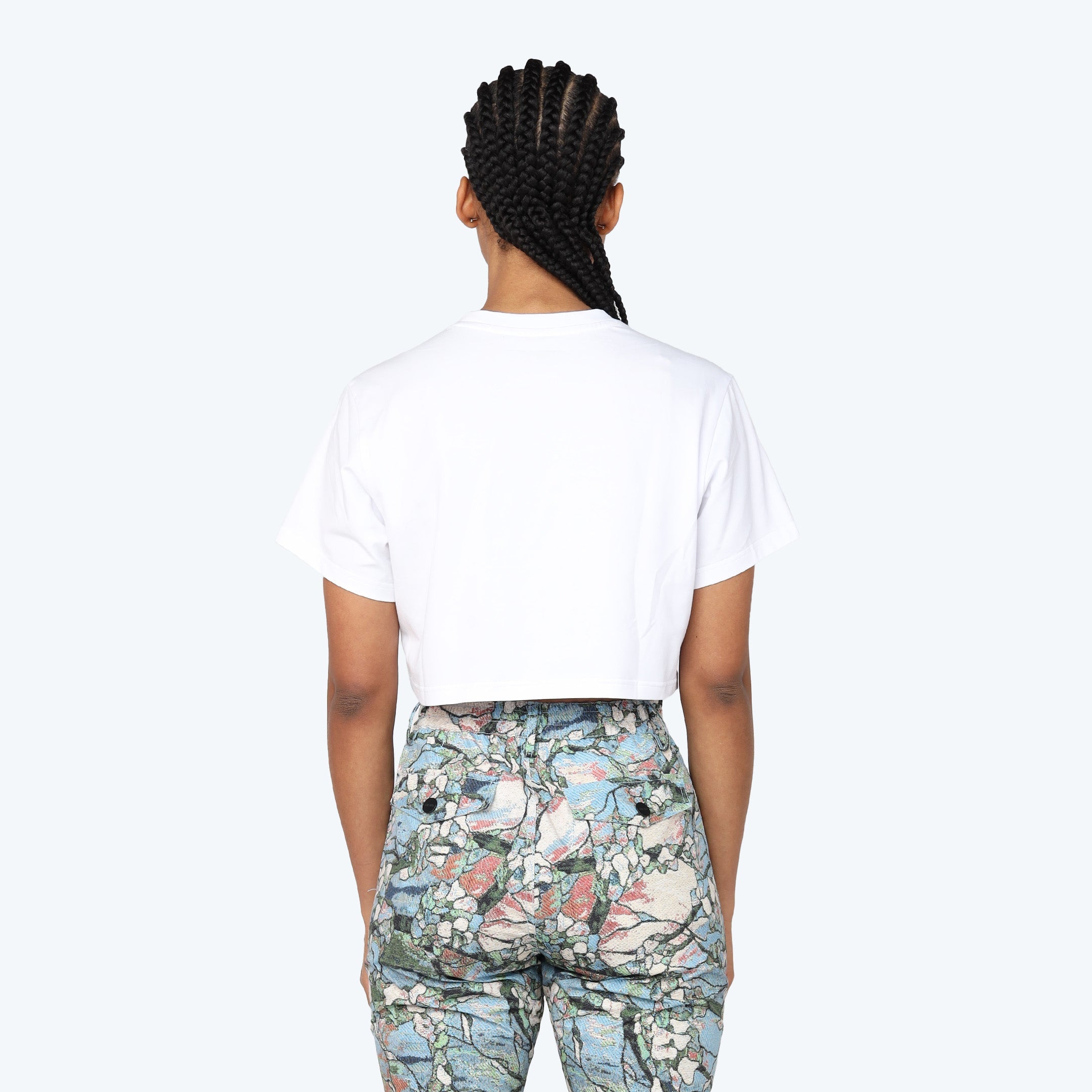 Cropped Western Tapestry T-Shirt