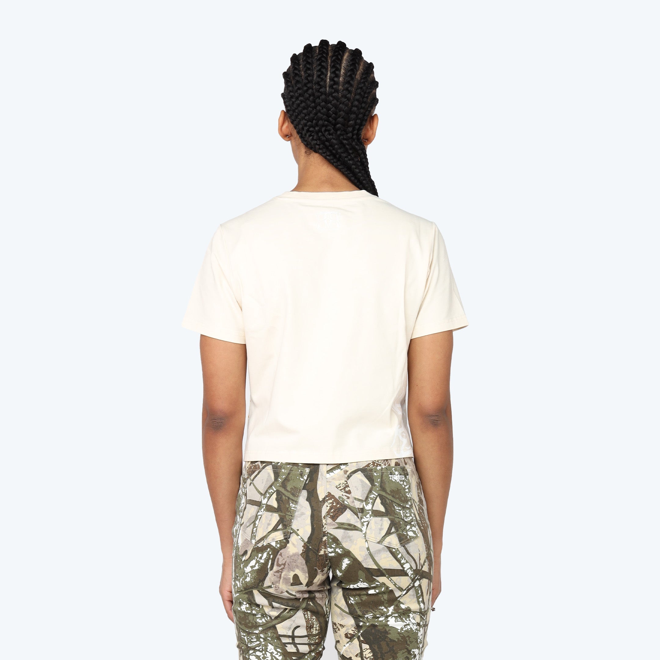 Dystopia Printed Rhinestone T-Shirt