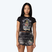 Fitted Graphic T-Shirt - Hematite