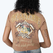 Tapestry Patched T-Shirt - Burro