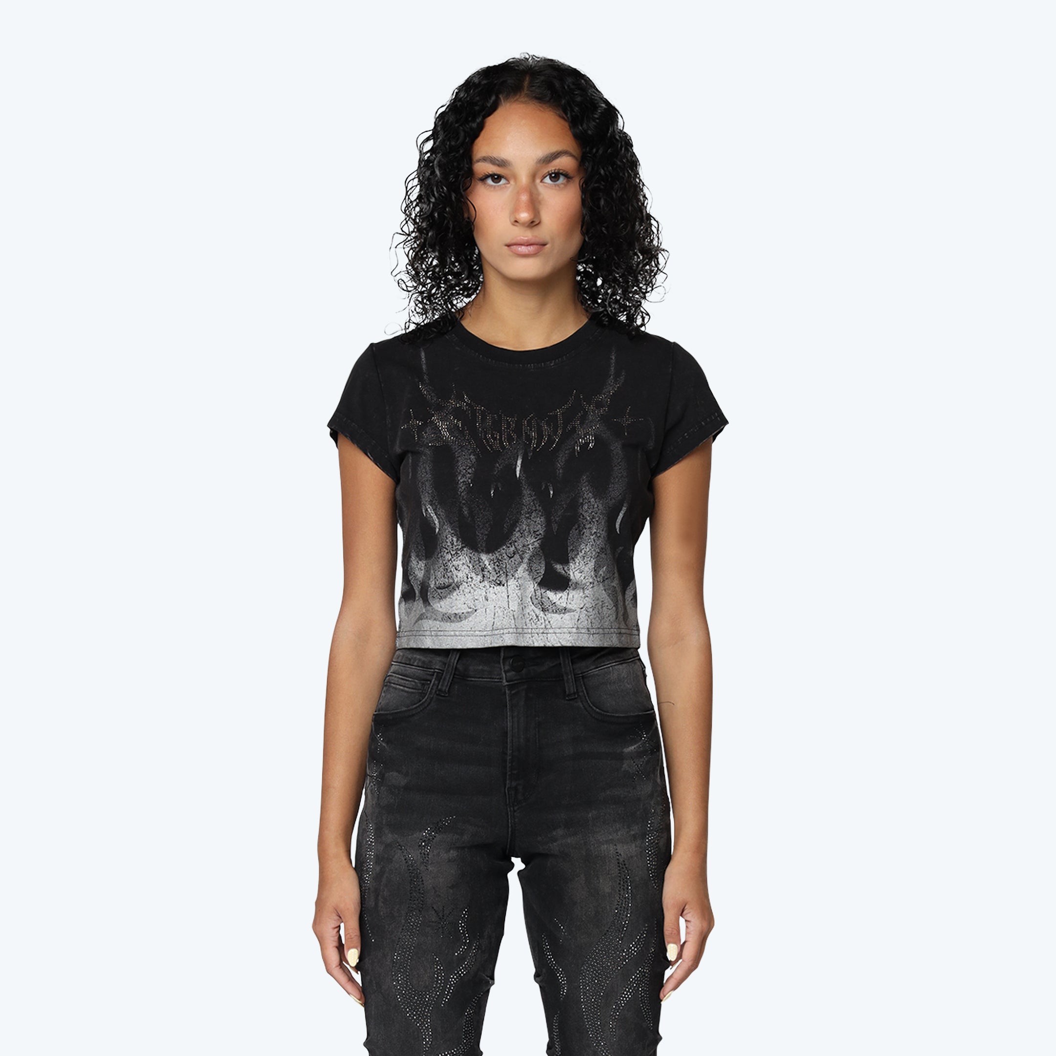 Fitted Graphic T-Shirt - Hematite