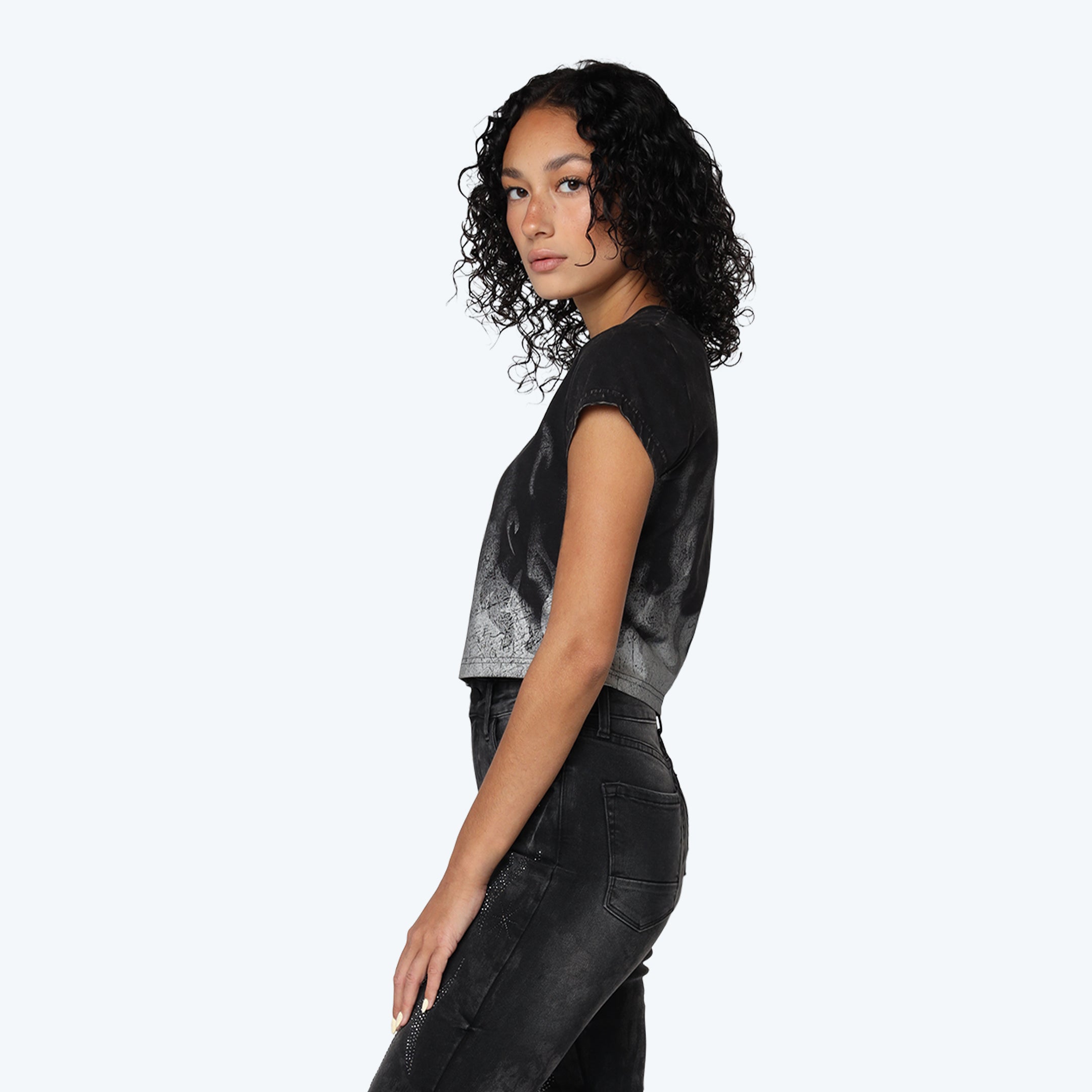 Fitted Graphic T-Shirt - Hematite