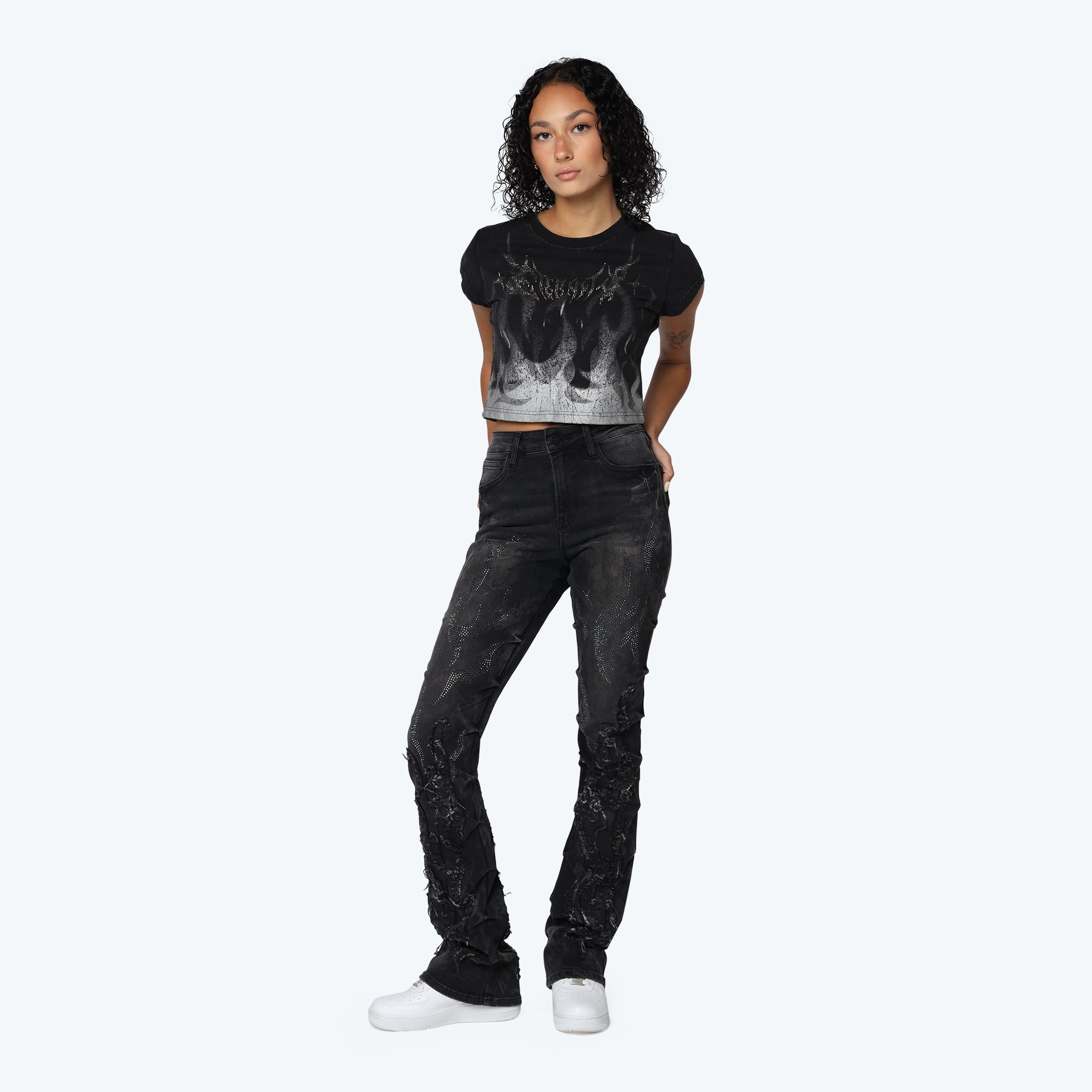 Fitted Graphic T-Shirt - Hematite