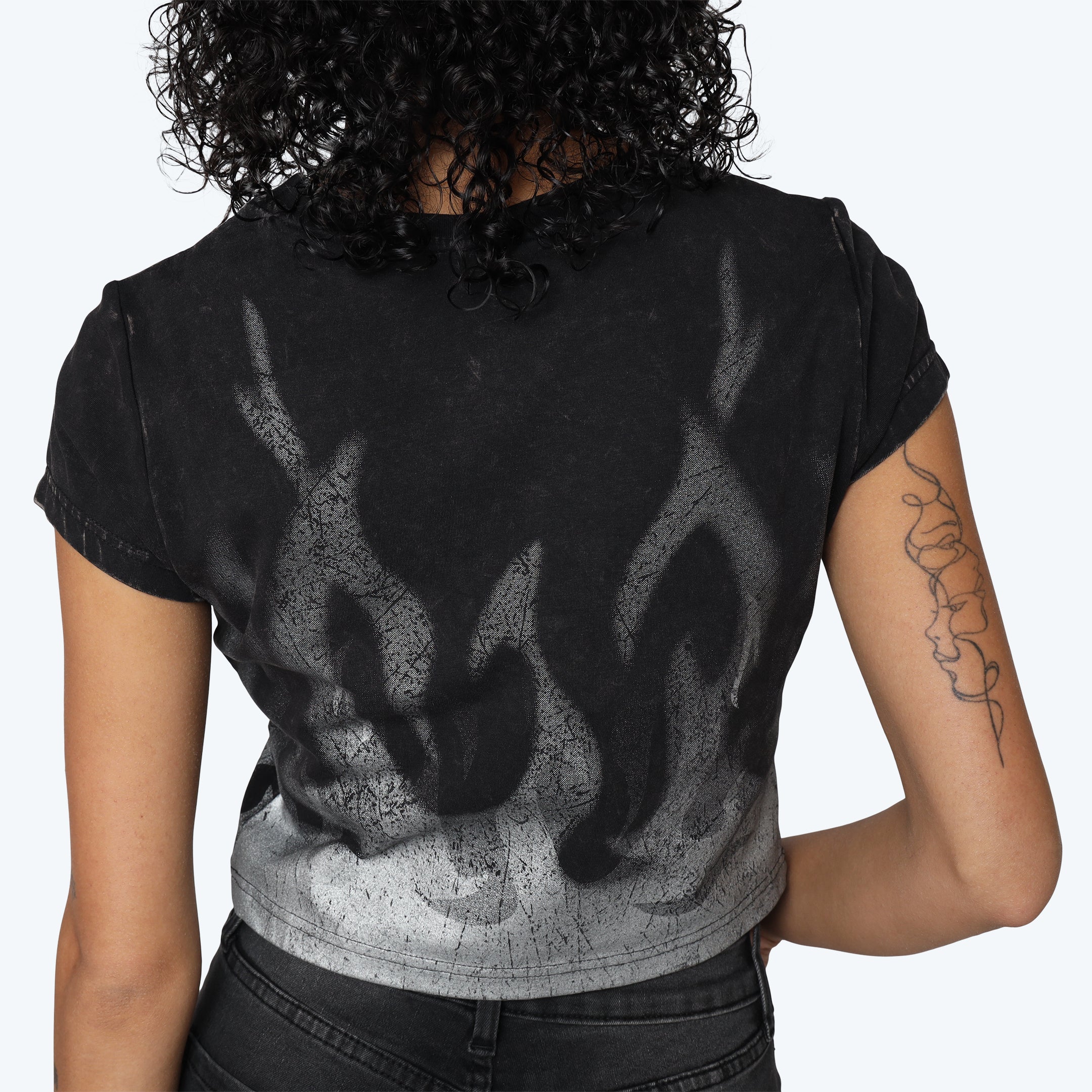 Fitted Graphic T-Shirt - Hematite