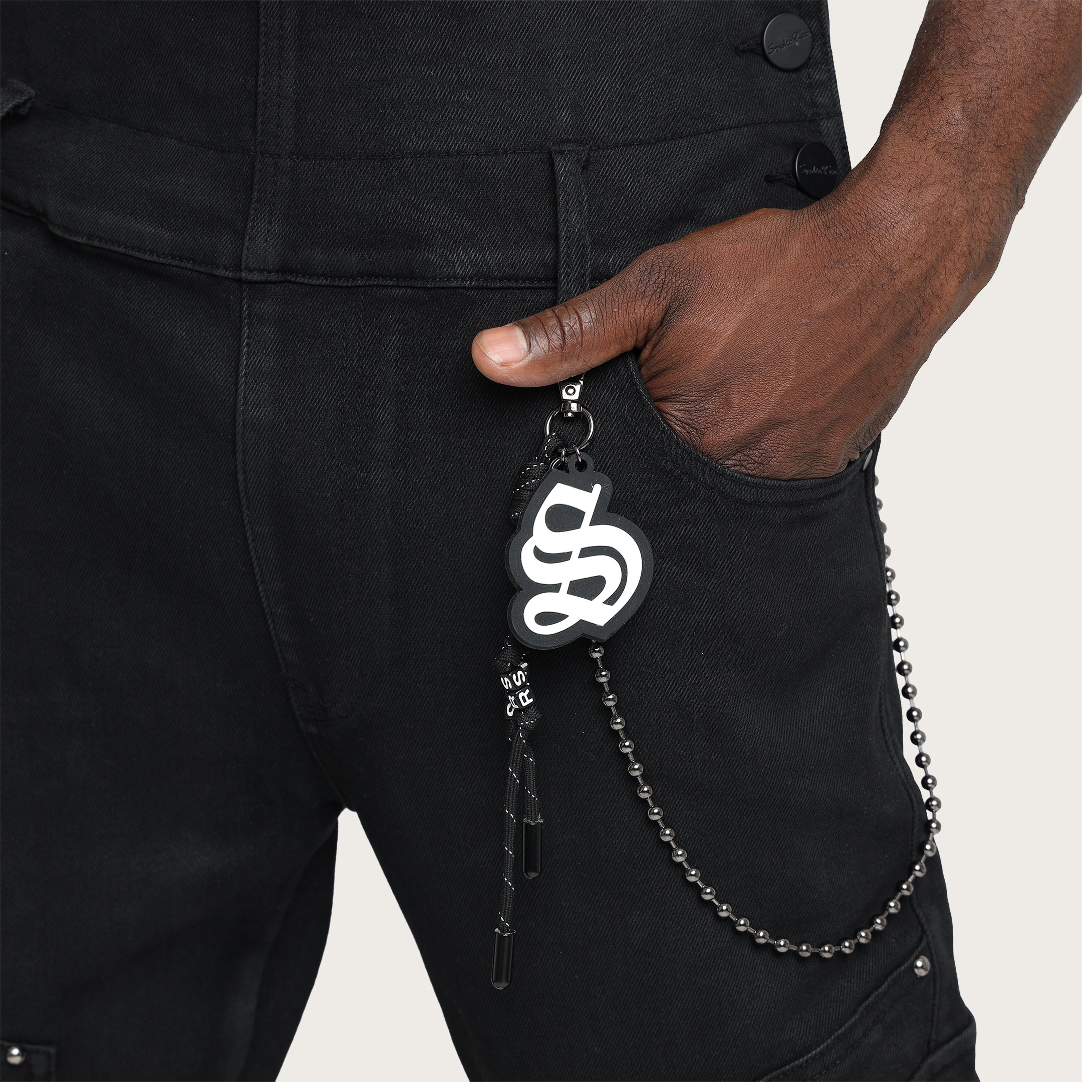 パンツ SmokeRise Stacked Utility Denim Overalls Stacked Utility Denim Overalls - Glow Black – Smoke Rise NY