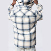 Smoke Rise Quilted Shacket With Detachable Hood - Cascade