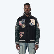 Country Club Varsity Jacket - Black