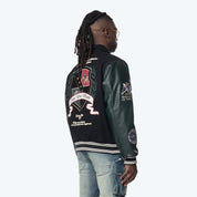 Country Club Varsity Jacket - Black