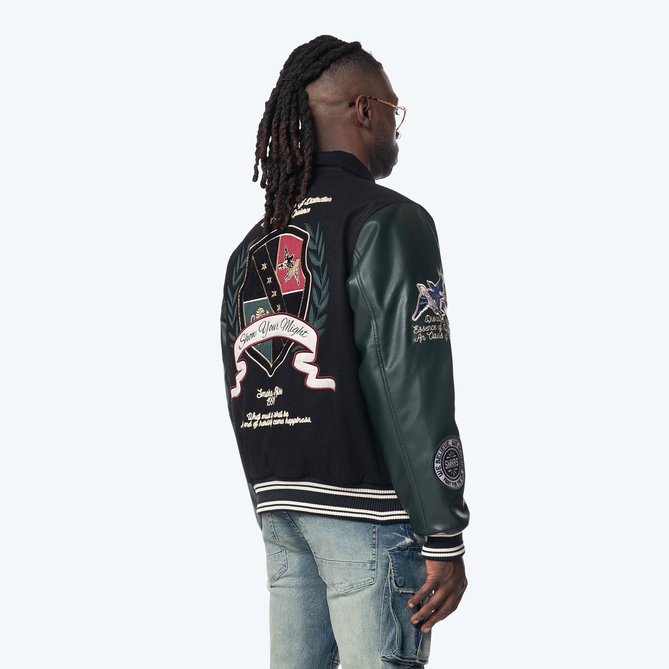 Country Club Varsity Jacket - Black