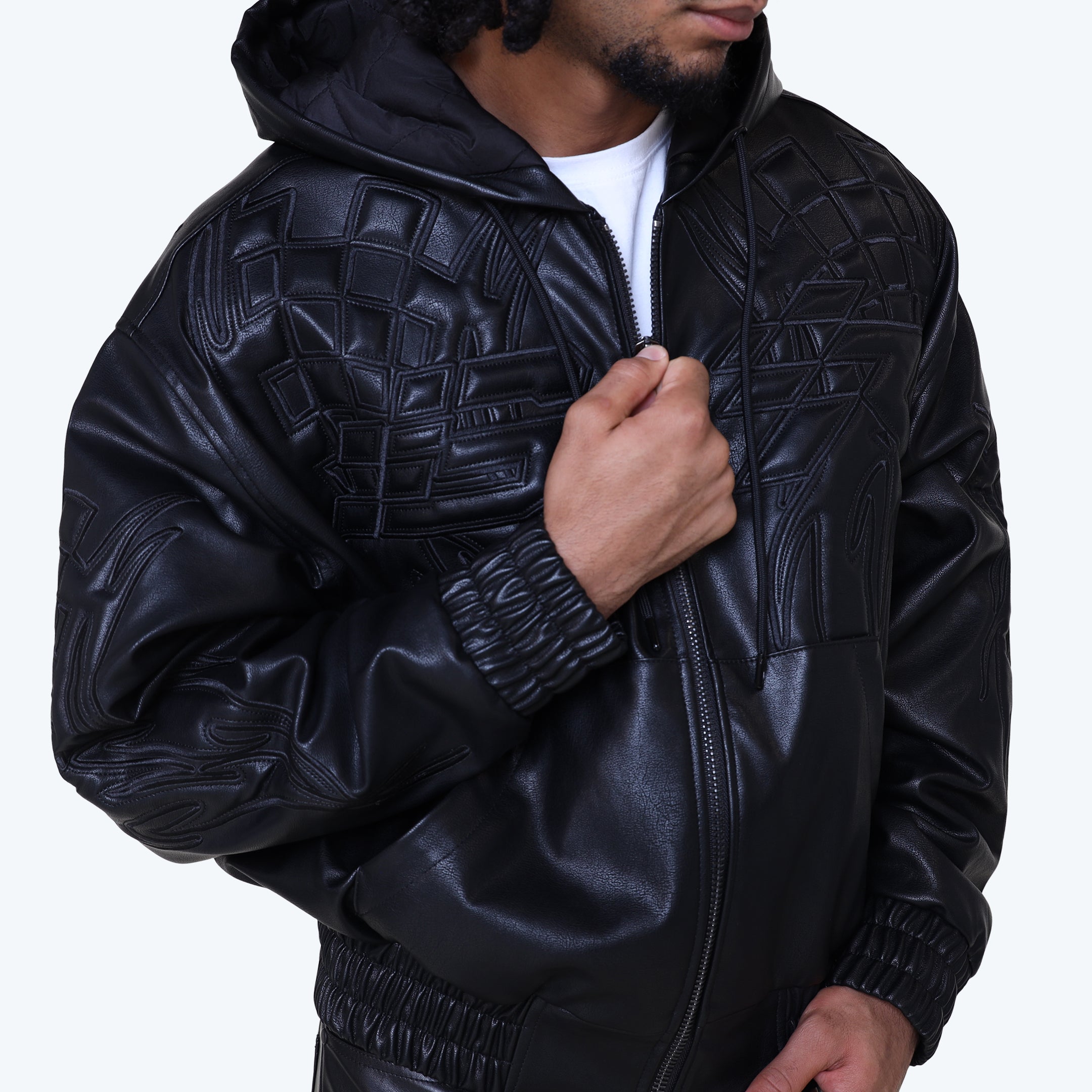Racing Vegan Leather Jacket - Black – Smoke Rise NY