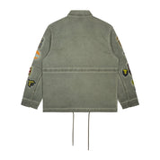 Smoke Rise Pigment Dyed Twill M-65 Jacket - Vintage Army