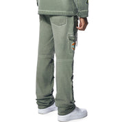 Smoke Rise Pigment Dyed Multi Cargo Pants - Vintage Army