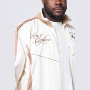 Smoke Rise Big and Tall Big and Tall - Colorblock Windbreaker Jacket - Dune