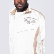 Smoke Rise Big and Tall Big and Tall - Colorblock Windbreaker Jacket - Dune