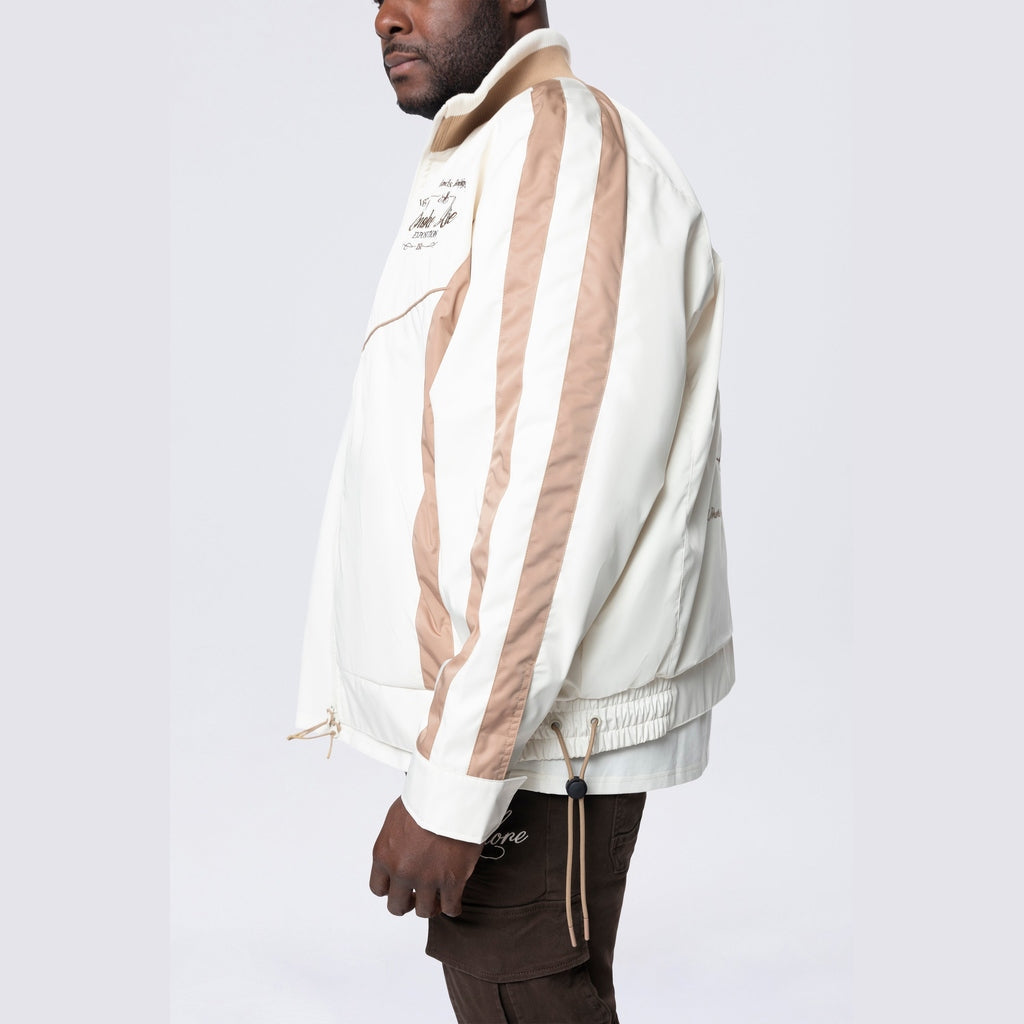 Smoke Rise Big and Tall Big and Tall - Colorblock Windbreaker Jacket - Dune