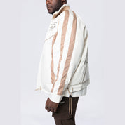 Smoke Rise Big and Tall Big and Tall - Colorblock Windbreaker Jacket - Dune