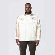 Smoke Rise Big and Tall Big and Tall - Colorblock Windbreaker Jacket - Dune