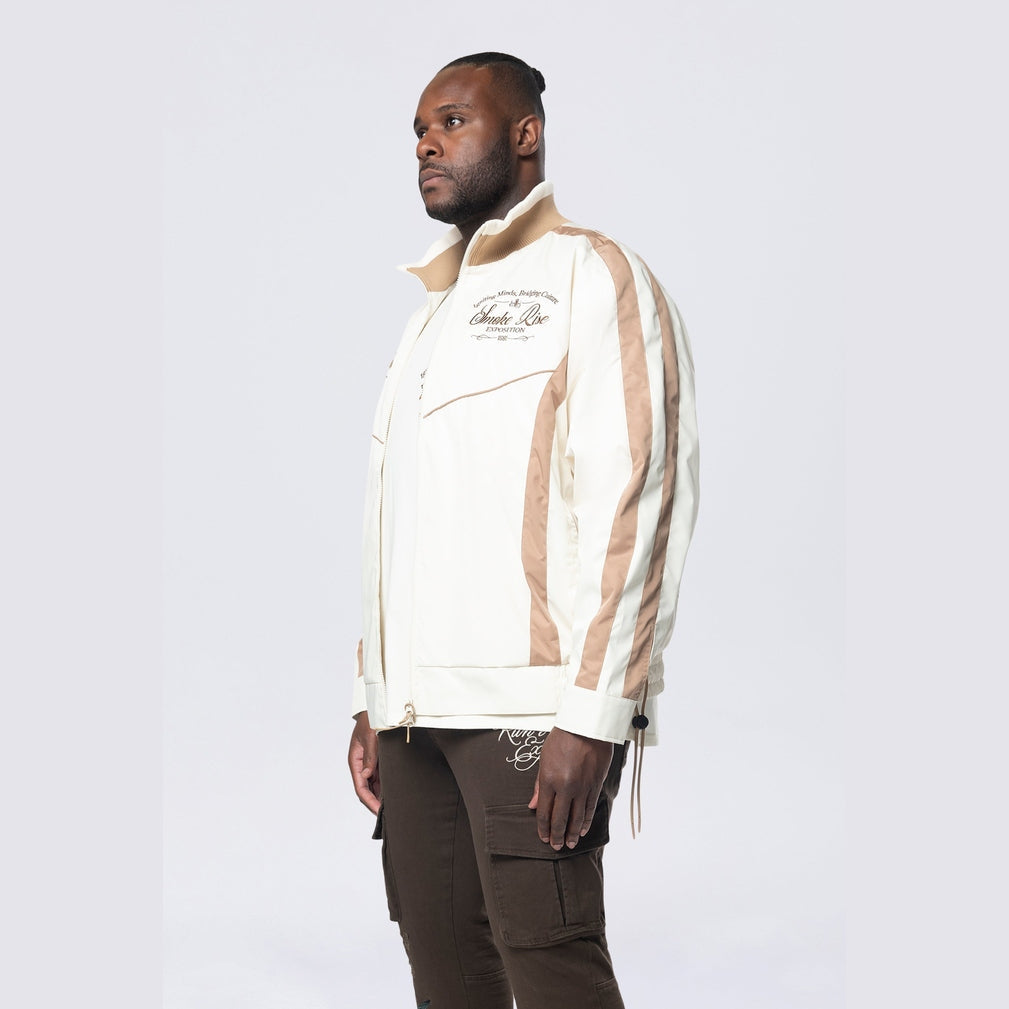 Smoke Rise Big and Tall Big and Tall - Colorblock Windbreaker Jacket - Dune