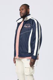 Big and Tall - Colorblock Windbreaker Jacket - Navy