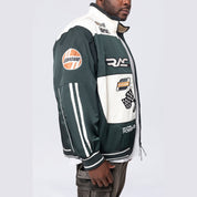 Smoke Rise Big and Tall Big and Tall - Racing Windbreaker Jacket - Scarab