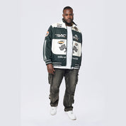 Smoke Rise Big and Tall Big and Tall - Racing Windbreaker Jacket - Scarab