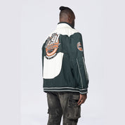 Smoke Rise Big and Tall Big and Tall - Racing Windbreaker Jacket - Scarab