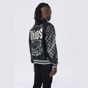 Smoke Rise Vegan Leather Racing Jacket - Black