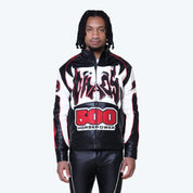 Chaos Vegan Leather Racing Jacket - Red