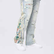 Big and Tall - Straight Tapestry Embroidered Jeans