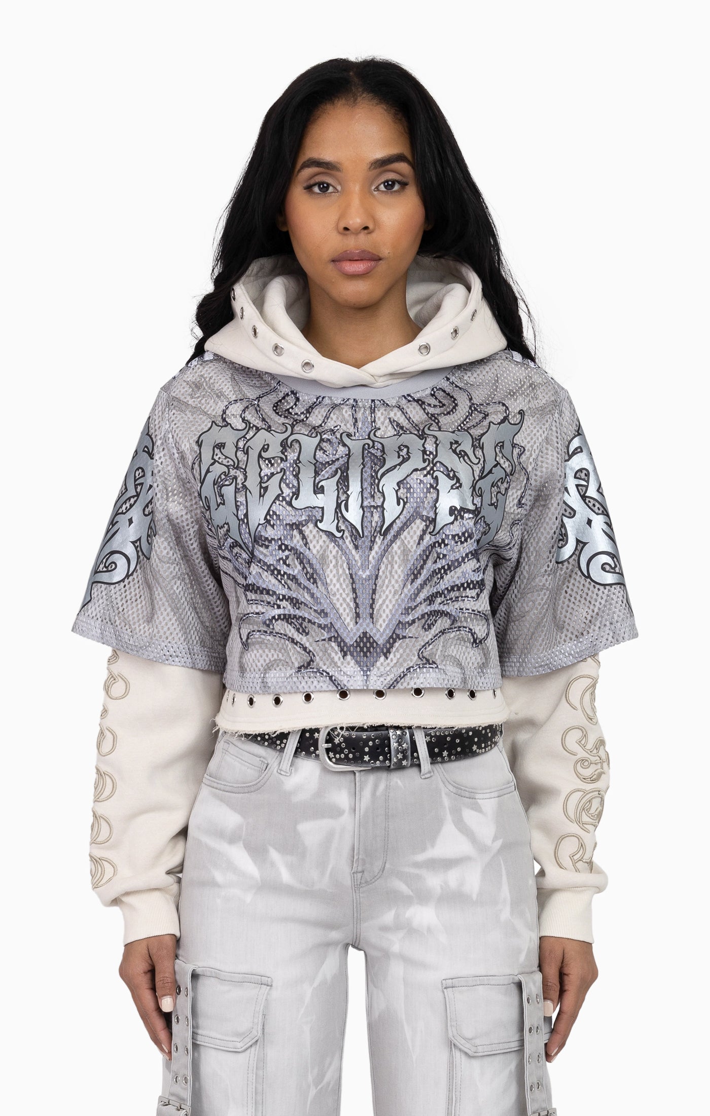 Twofer Hoodie - Moonbeam Grey