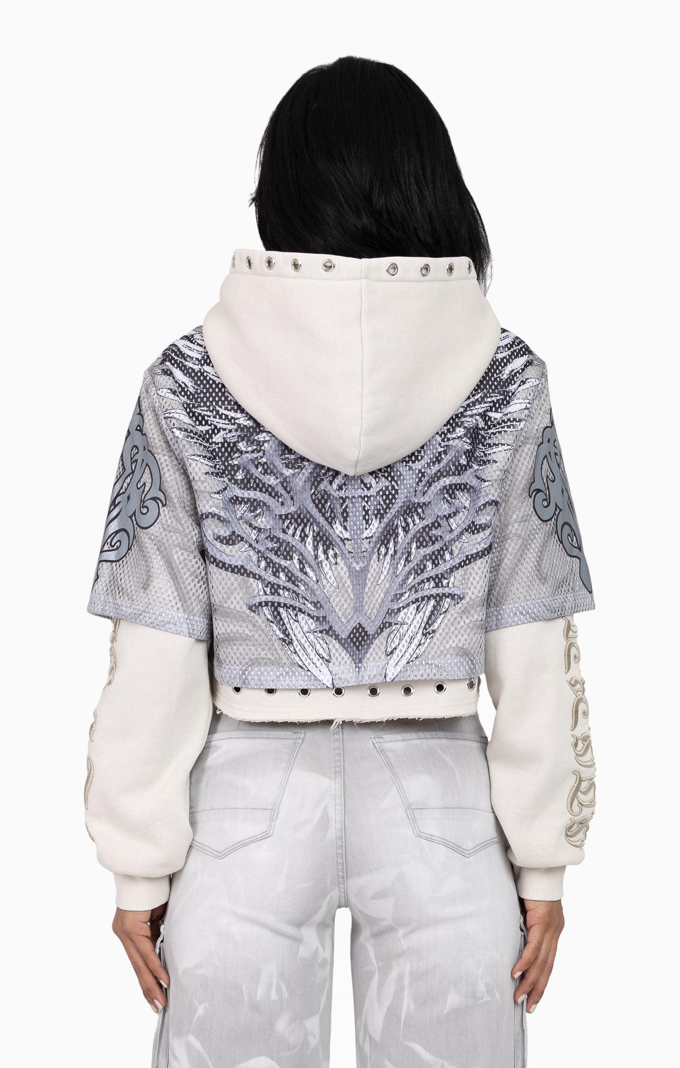 Twofer Hoodie - Moonbeam Grey