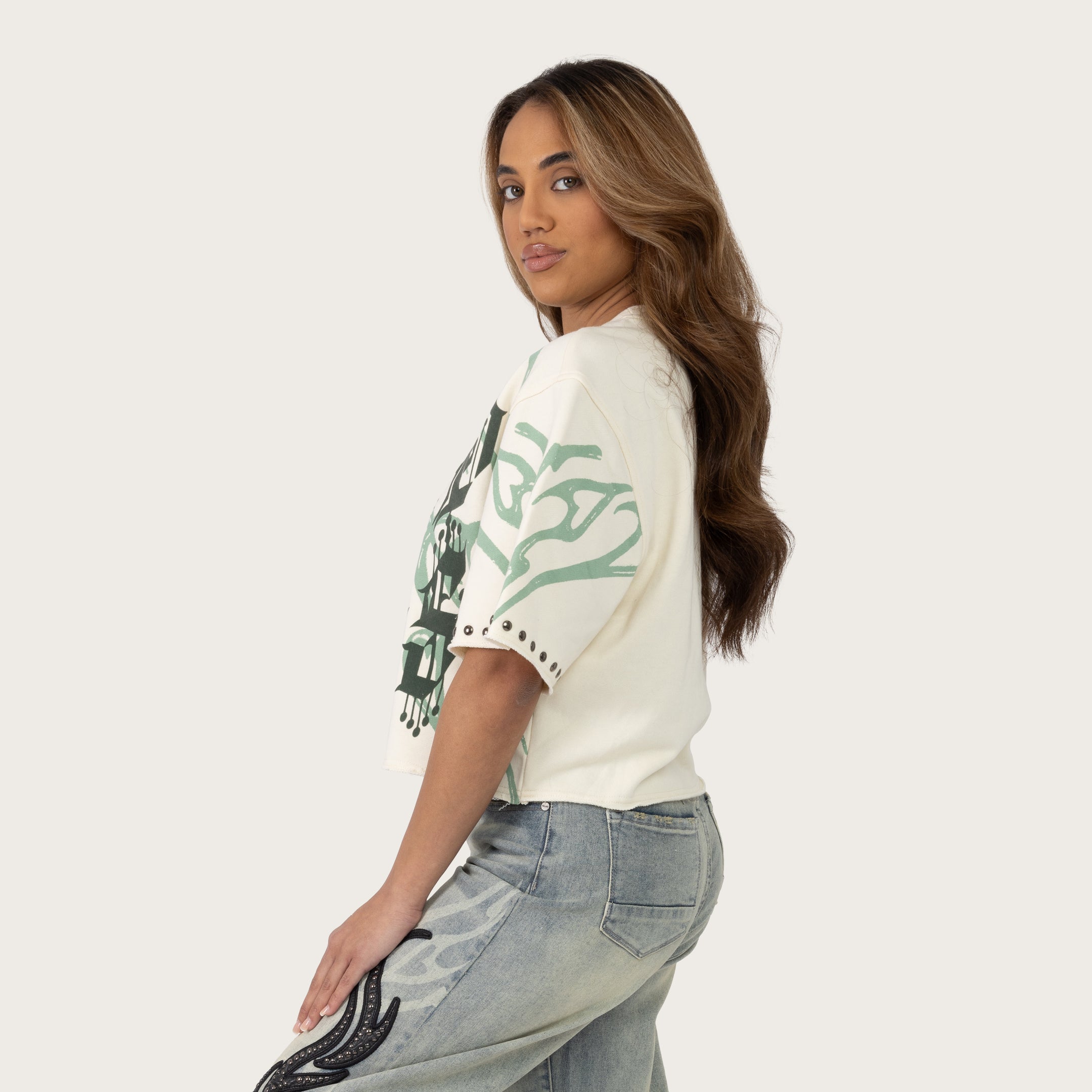 Boxy French Terry T-Shirt - Turtledove