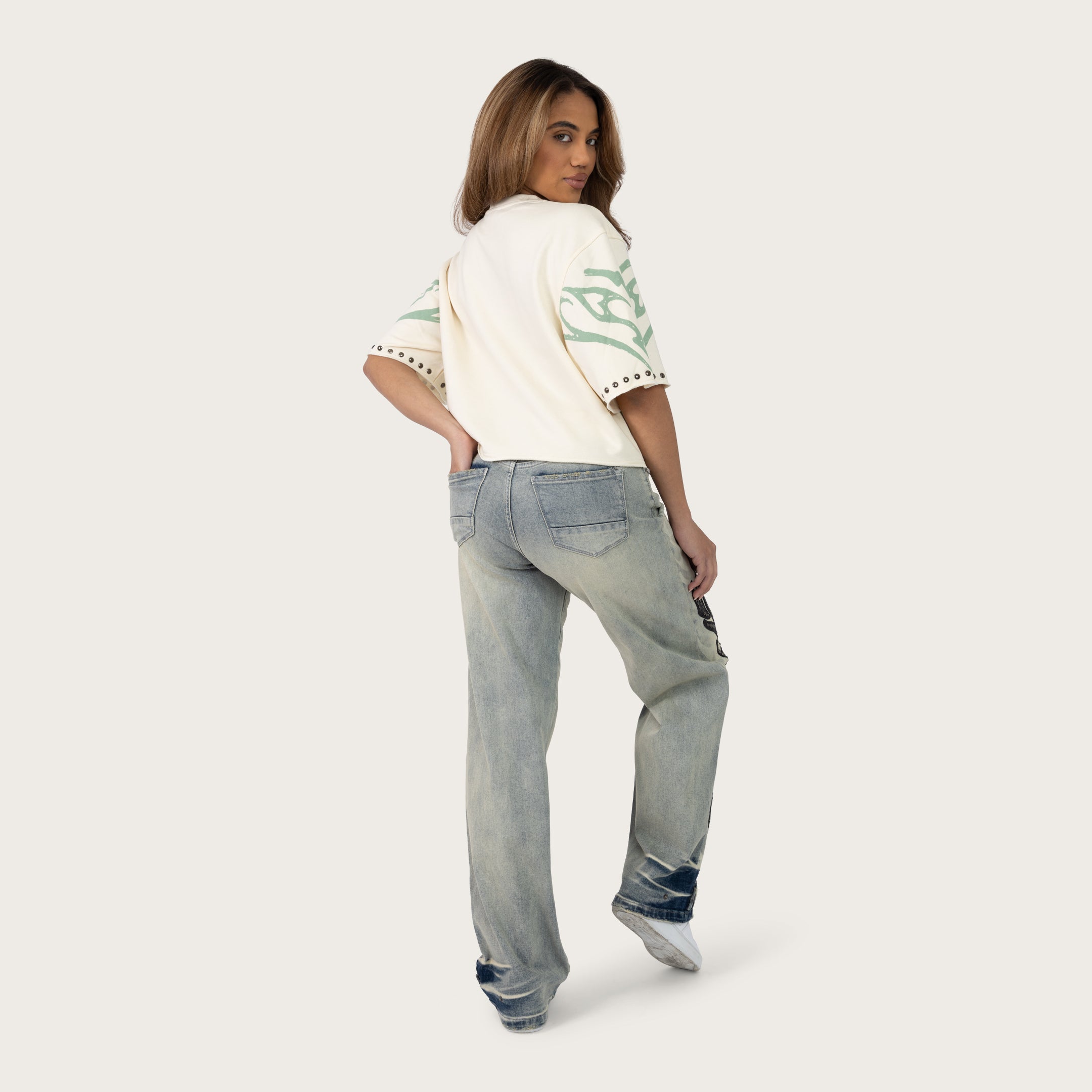 Boxy French Terry T-Shirt - Turtledove