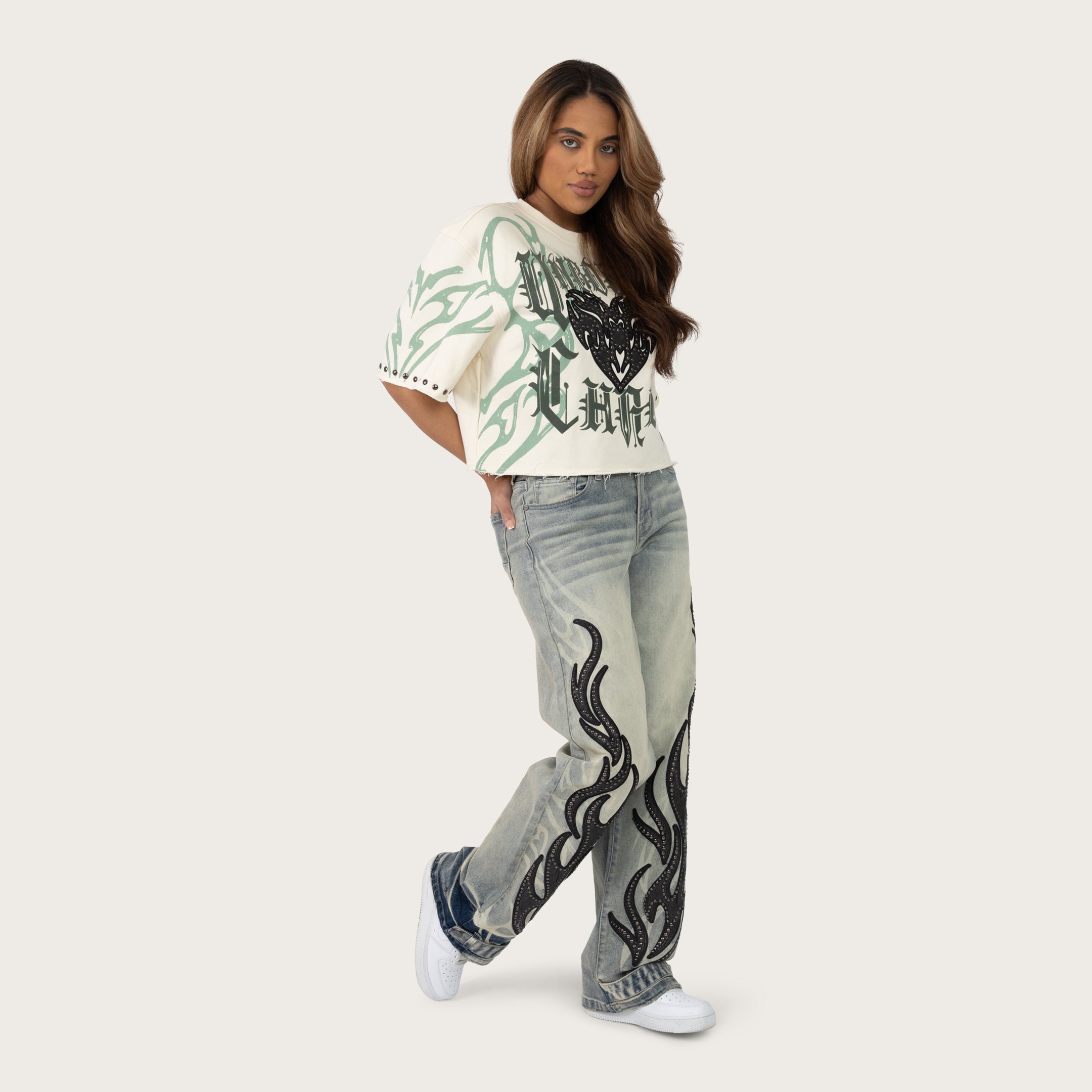 Boxy French Terry T-Shirt - Turtledove