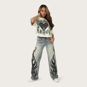 Boxy French Terry T-Shirt - Turtledove