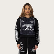 Boxy Long Sleeve Twofer - Black