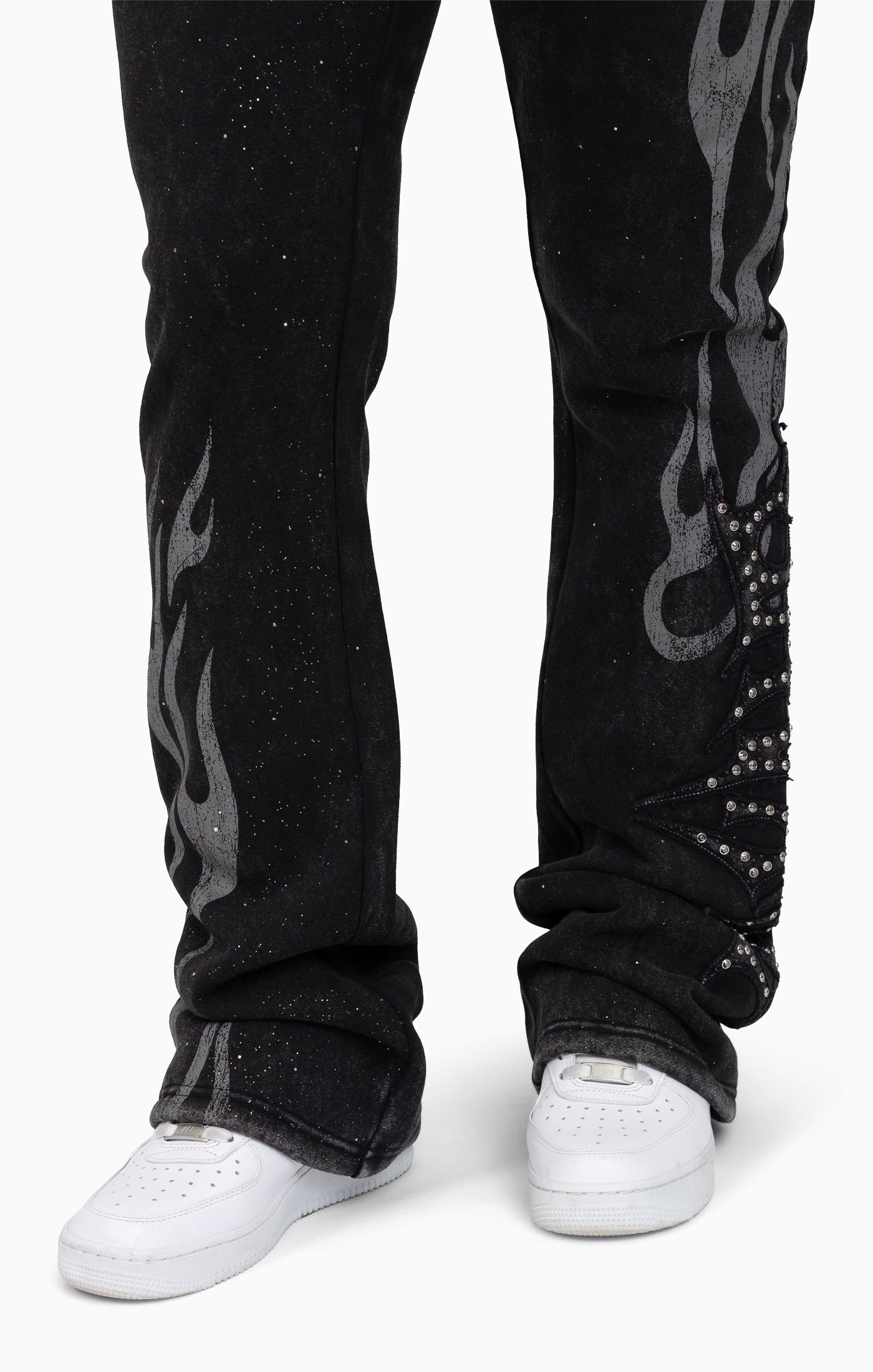 Sparkly Fleece Pants - Black