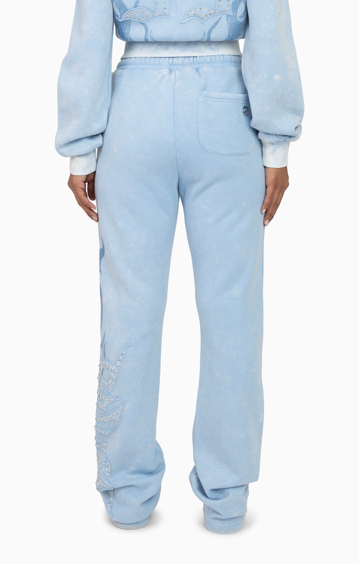 Sparkly Fleece Pants - Blue Bell