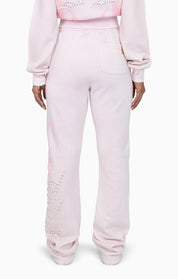 Sparkly Fleece Pants - Cradle Pink
