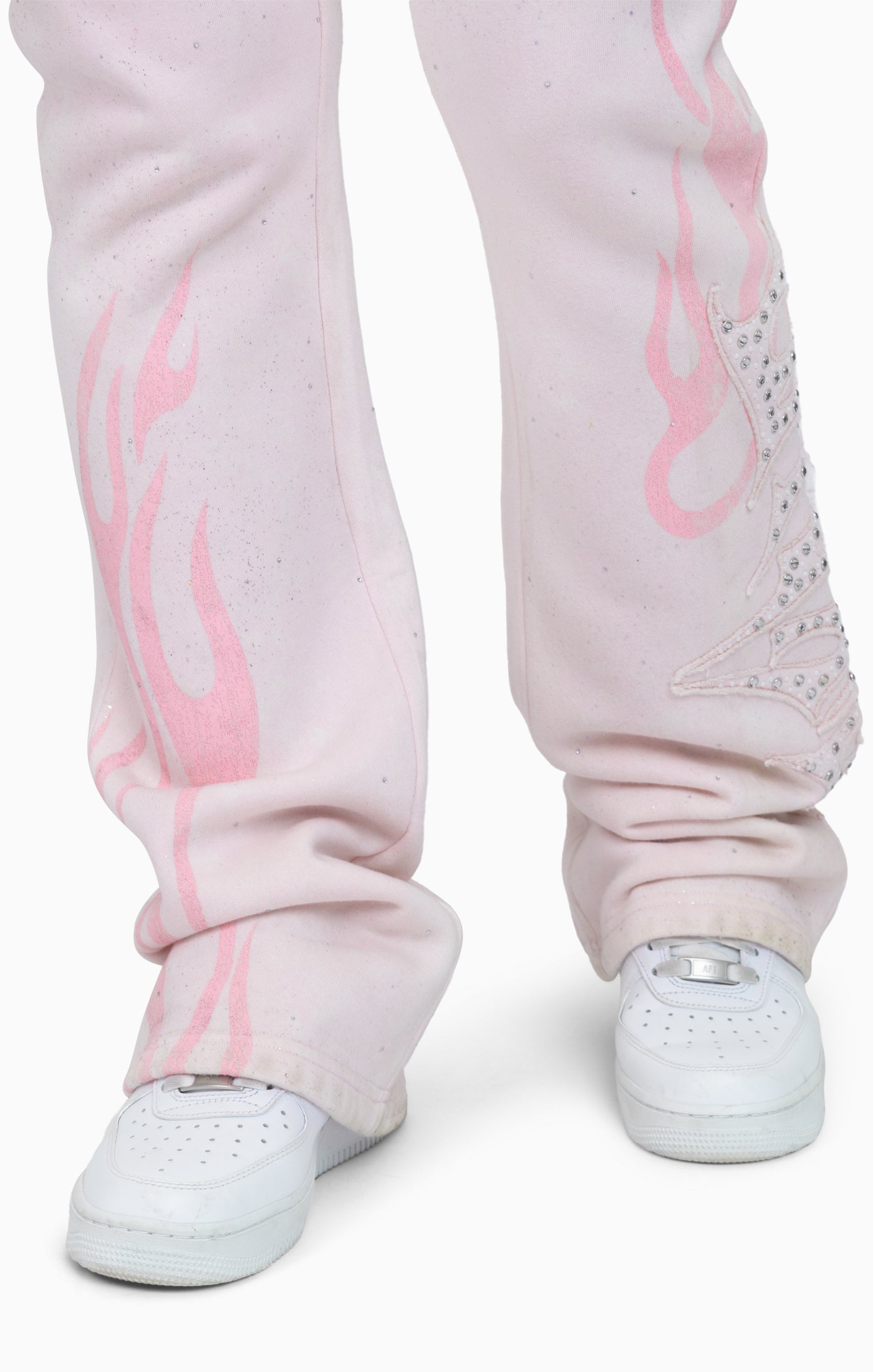 Sparkly Fleece Pants - Cradle Pink