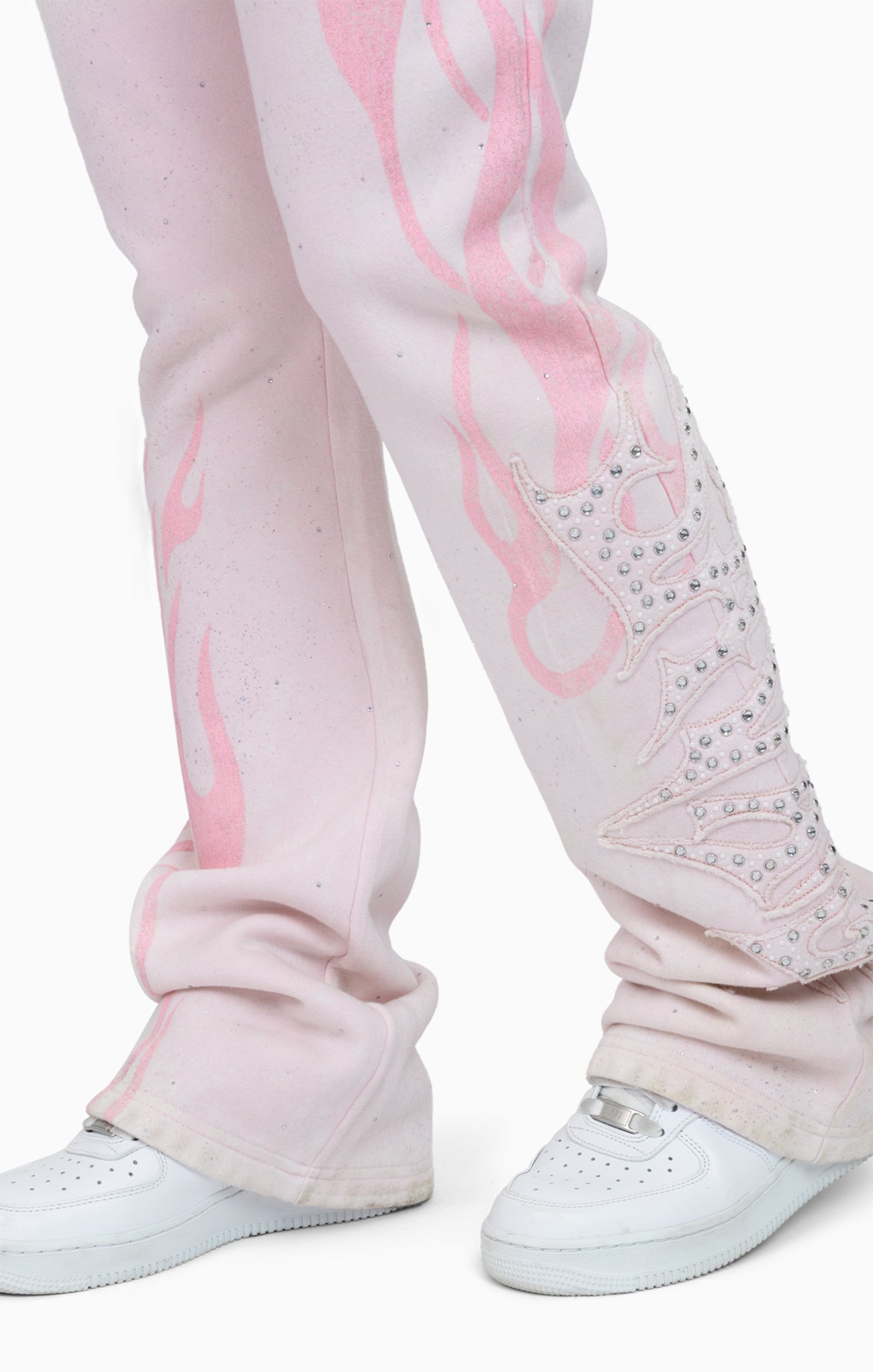 Sparkly Fleece Pants - Cradle Pink